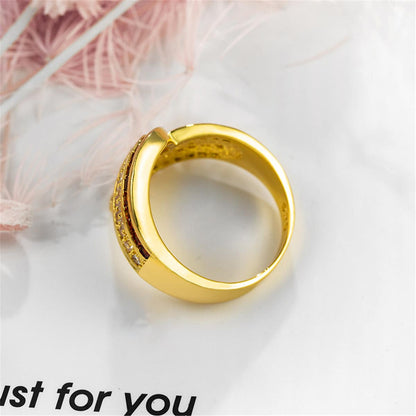 Crystal & Cubic Zirconia Princess-Cut Bypass Ring-3