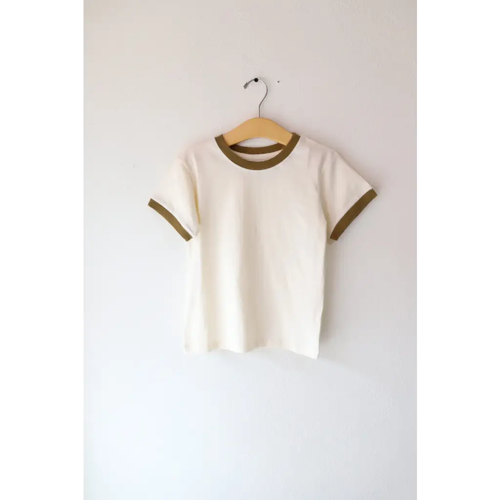 The Everyday Ringer Tee for Kids in Brown