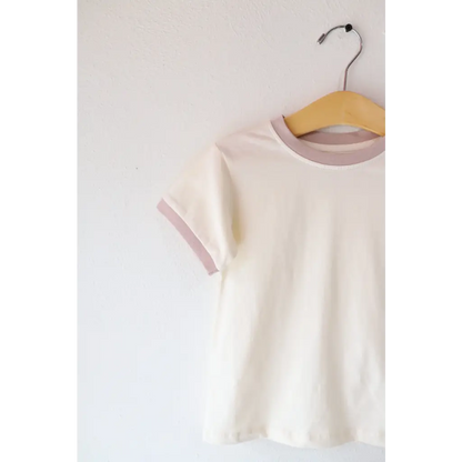 The Everyday Ringer Tee in Fawn