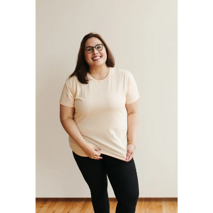 The Everyday Organic Cotton Tee in Peach