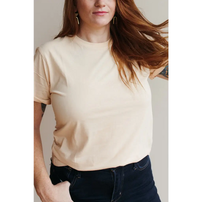 The Everyday Organic Cotton Tee in Peach