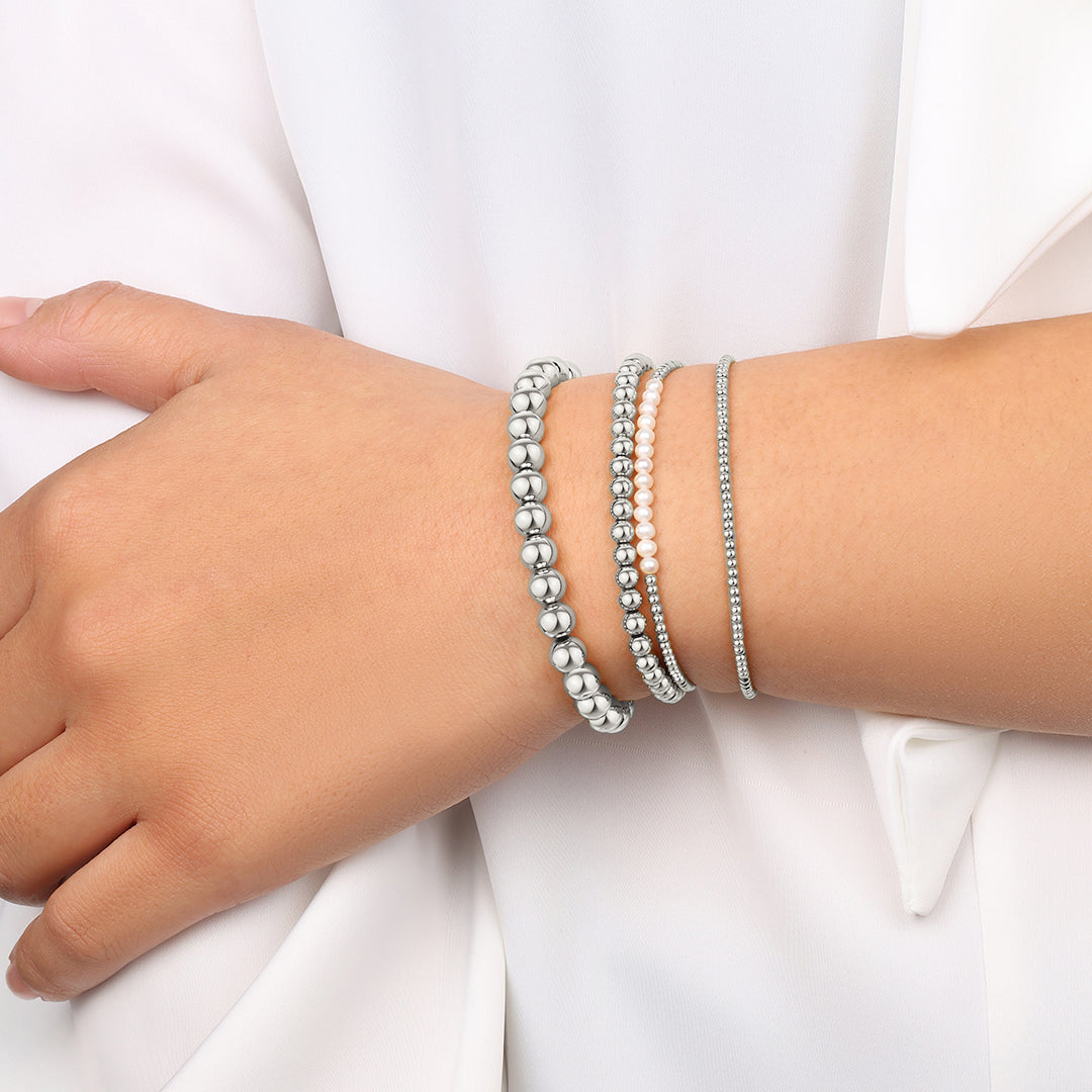 Mint & Lily Everyday Pearl Bracelet Stacking Set