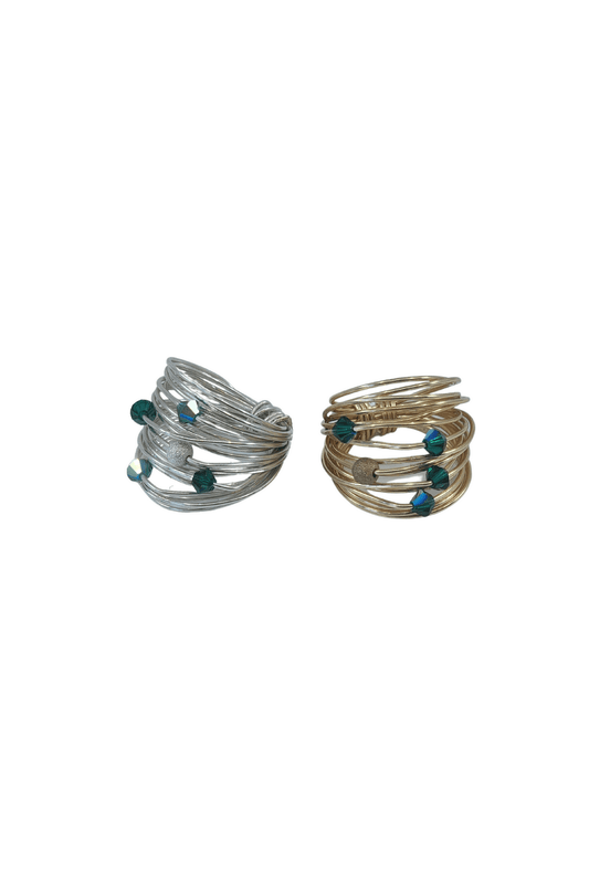 Forest Green  Sterling Silver-