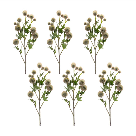 Melrose International Sage Allium Floral Spray (Set of 6)
