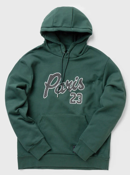 Air Jordan Men's X Psg Paris Saint German Pullover Statement Fleece Hoodie 'Noble Green' Sweaters