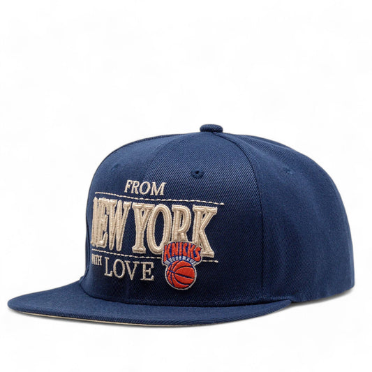 Men's Mitchell & Ness NBA With Love Snapback Hwc Knicks - Blue
