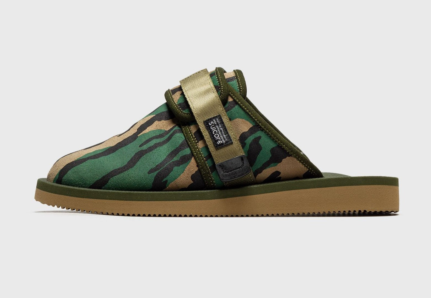 Men's Suicoke Zavo-Mab-Pt04 Green Sandals