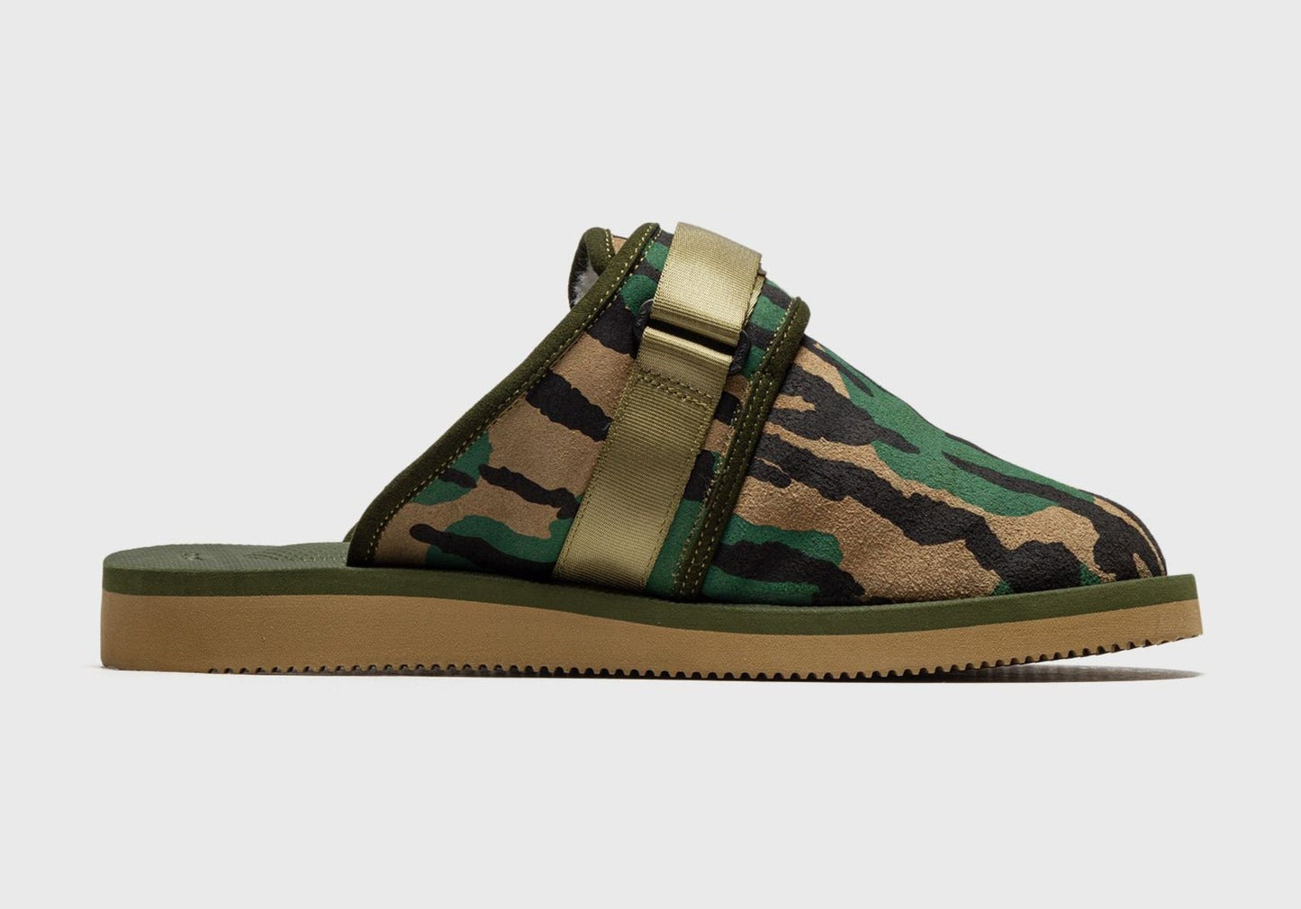 Men's Suicoke Zavo-Mab-Pt04 Green Sandals