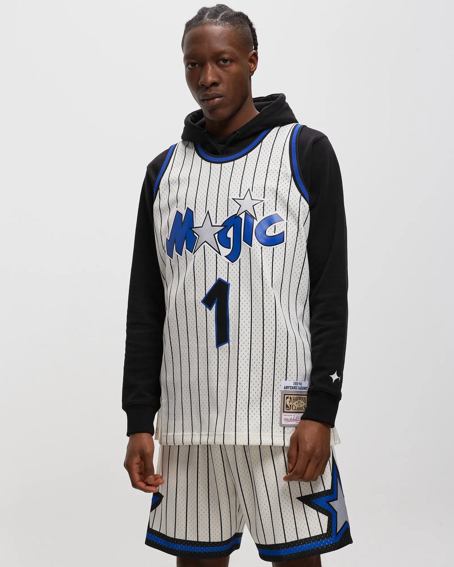 Men's Mitchell & Ness Cream Team Color Swingman Jersey Magic 1993 Penny Hardaway