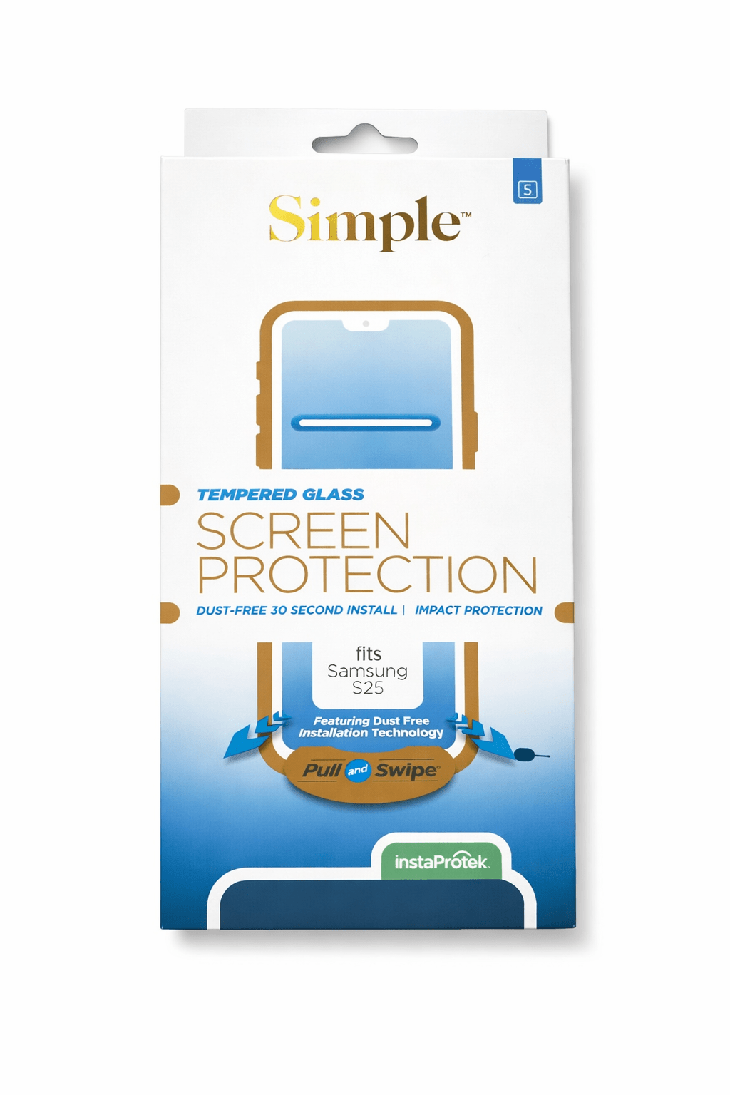 Simple Tempered Glass Screen Protector for Samsung Galaxy S25