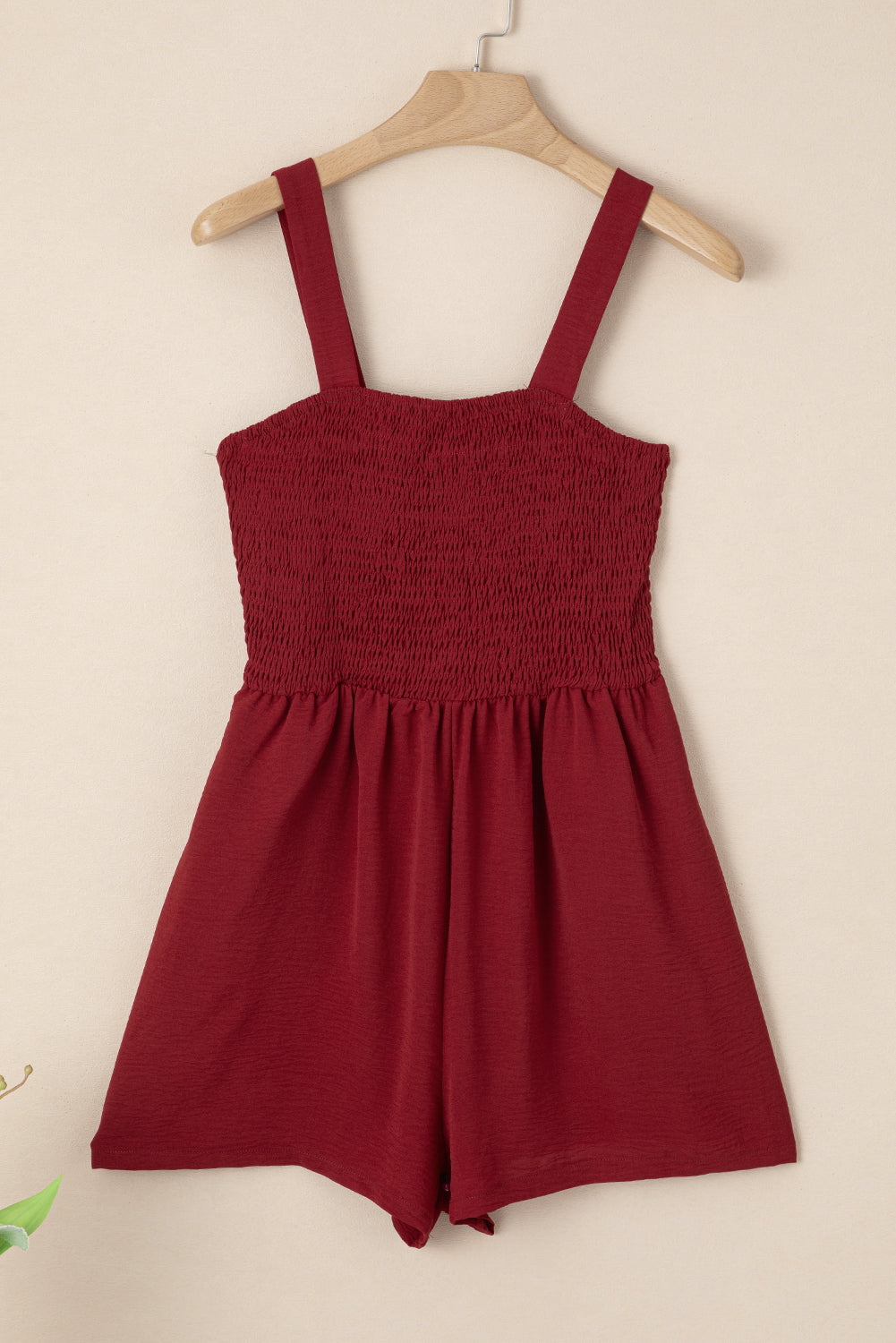 Threaded Pear Marlowe Casual Smocked Sleeveless Romper