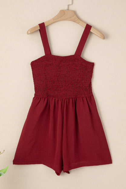 Threaded Pear Marlowe Casual Smocked Sleeveless Romper