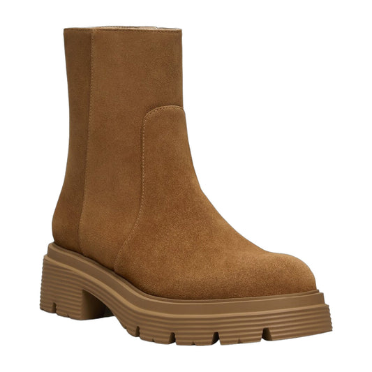 Stuart Weitzman Hudson Lite Zip Suede Bootie
