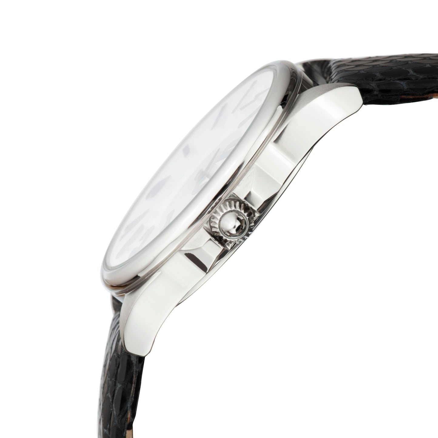 Jc1l008l0015 Women's Just Cavalli Logo Silver Quartz Calfskin Leather Strap Watch