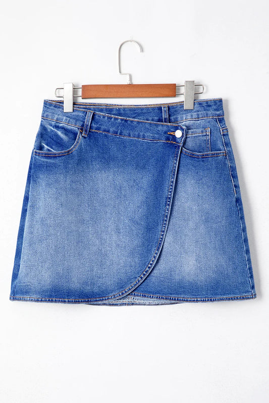Threaded Pear Renamara Crossed Waist Mini Skirt
