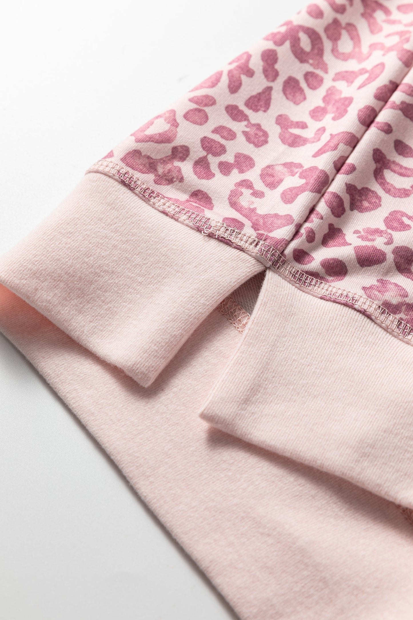 Threaded Pear Briar Print Patchwork Sweatshirt