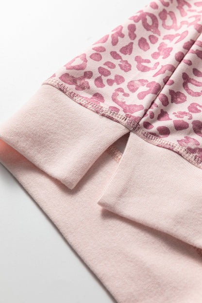 Threaded Pear Briar Print Patchwork Sweatshirt