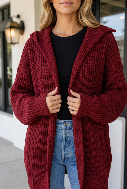 Threaded Pear Haidyn Knit Oversized Front Sweater