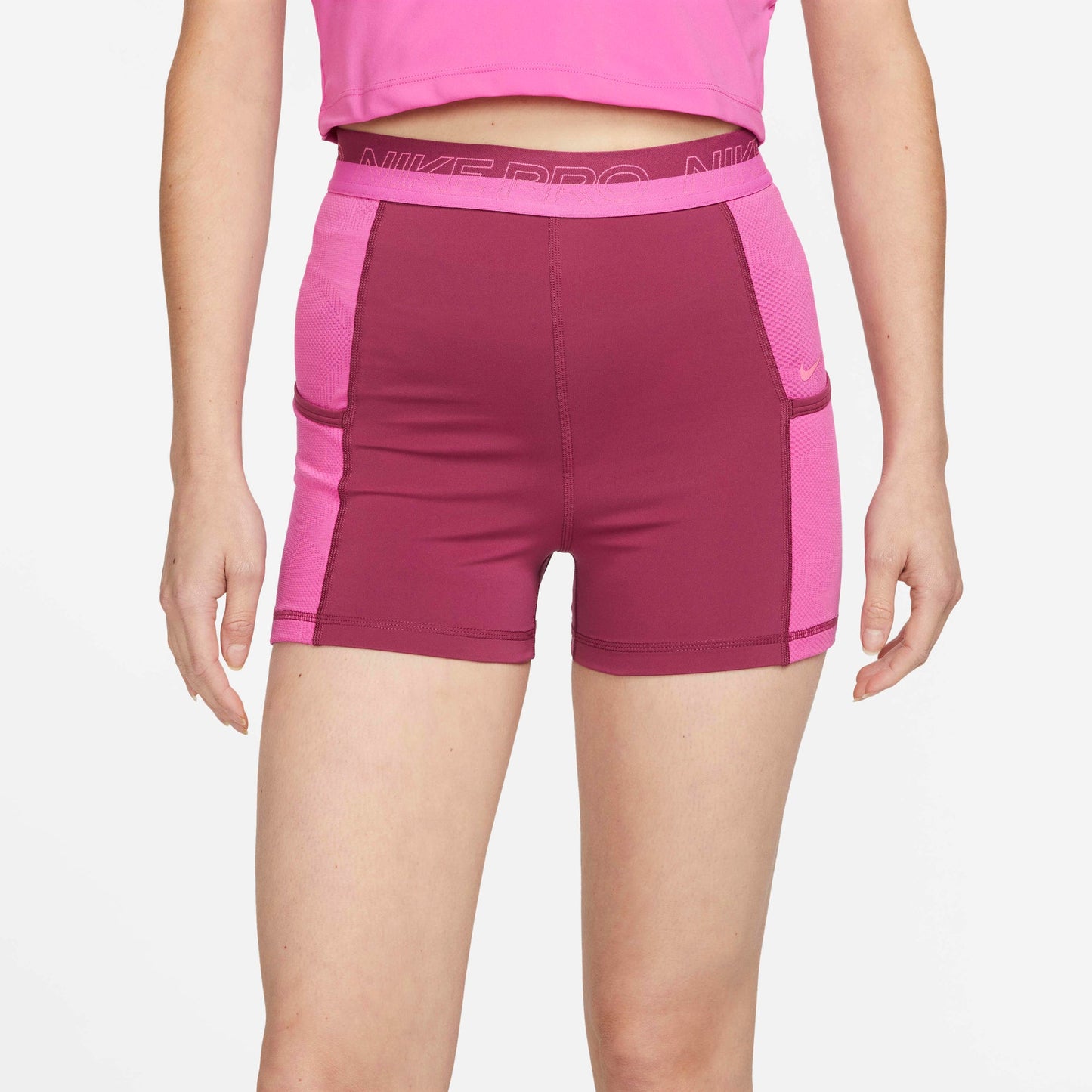 Nike Women's Pro High-Waisted 3" Training Shorts With Pockets