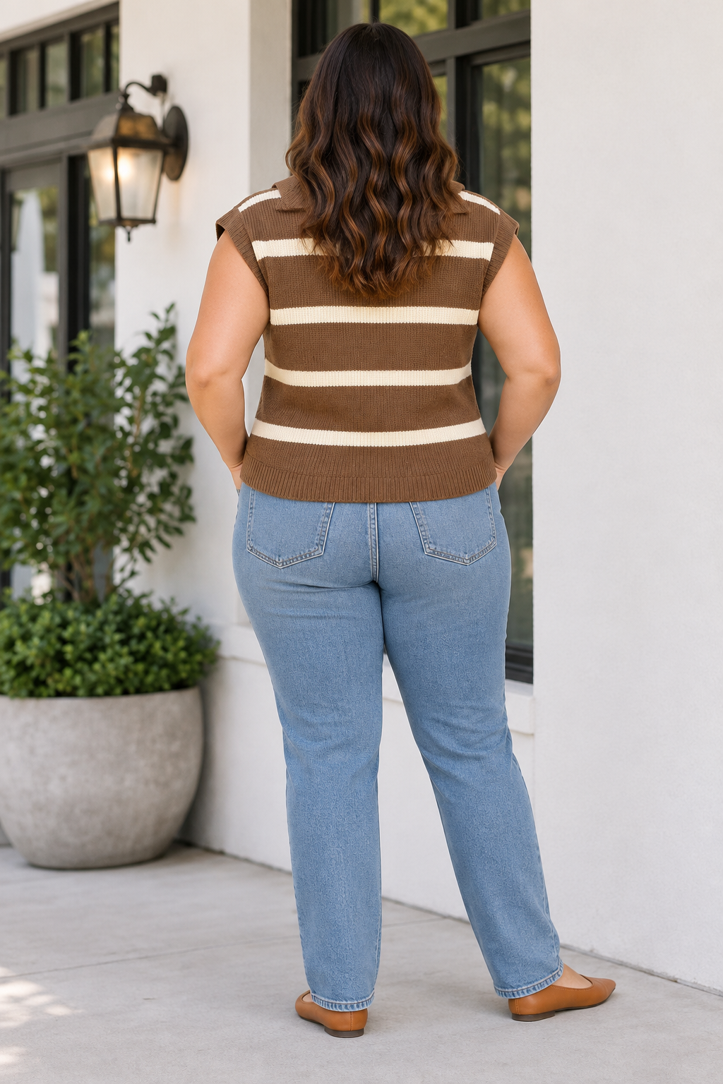 Threaded Pear Debrah Drop Shoulder Tunic PLUS Sweater