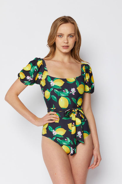 Marina West K4708 One Piece Swimsuit (Citrus Lemon)