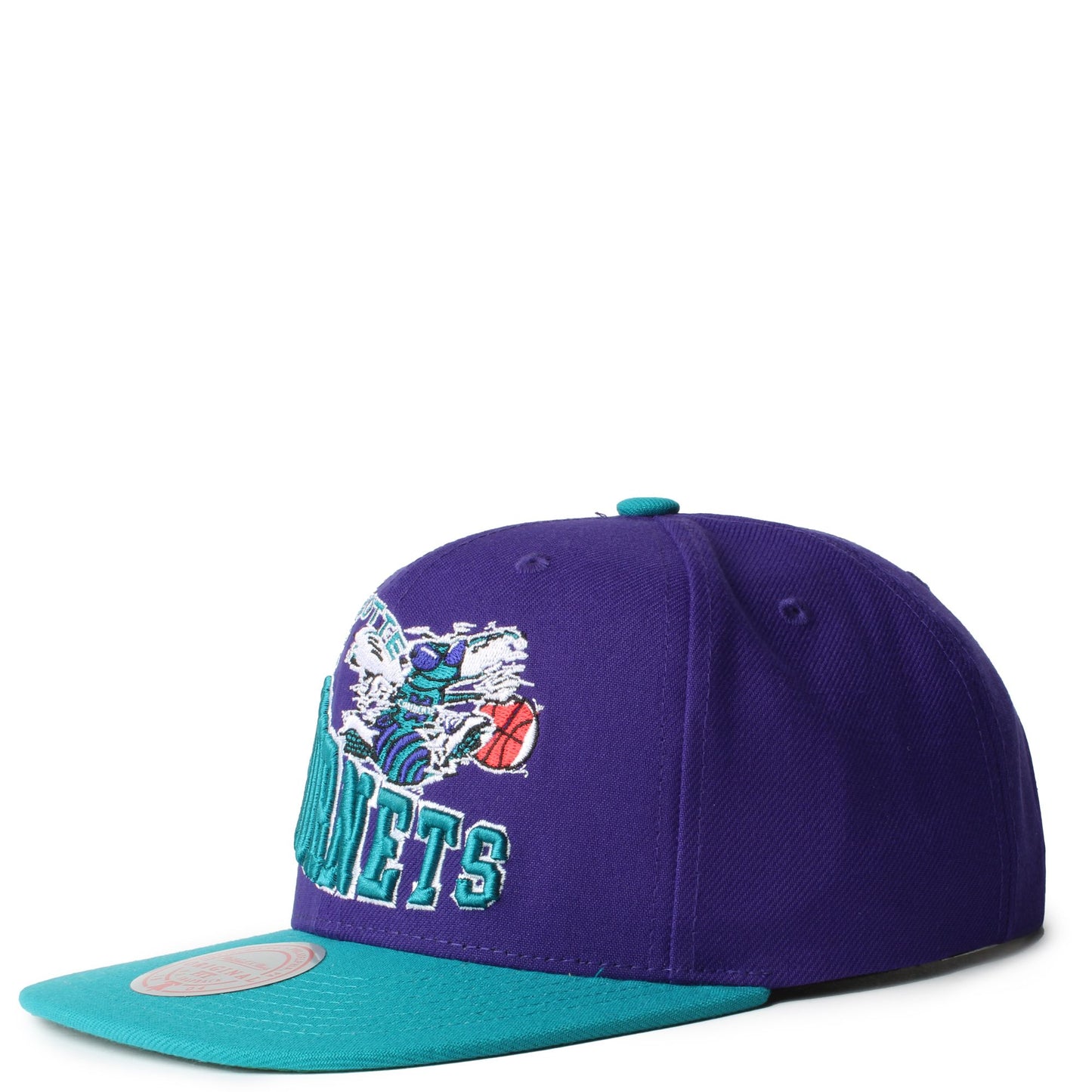Men's Mitchell & Ness NBA Crooked Path Snapback Hwc Hornets - Purple