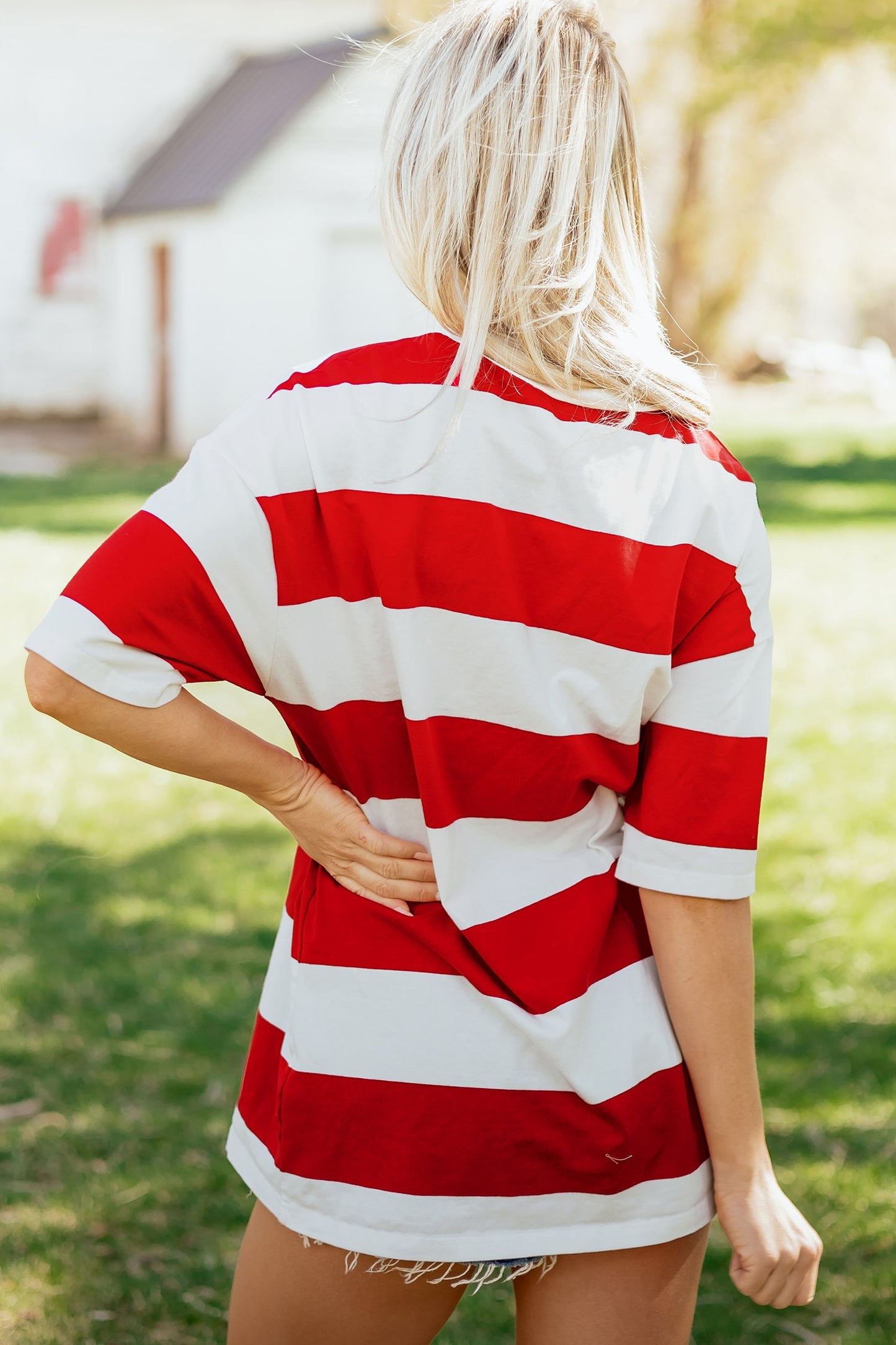 Threaded Pear Tiana Block Oversize Tunic Tee