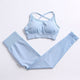 Blue bra pantsuit