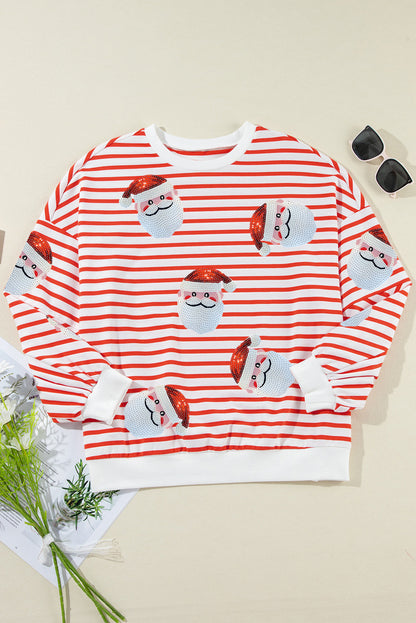 Threaded Pear Mirilivia Claus Pattern Christmas Pullover