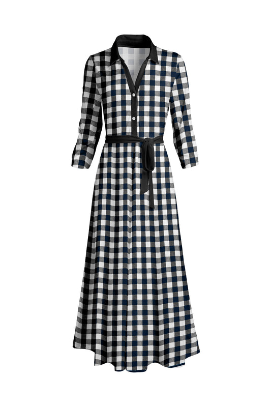 Black & White Gingham Check-