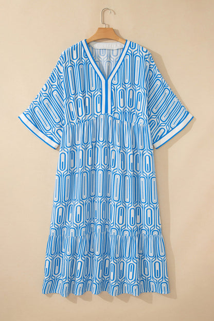 Threaded Pear Siya Bracelet Sleeve Long Plus Dress