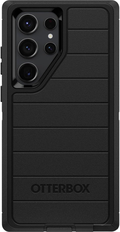 Otterbox Galaxy S23 Ultra (Only) - Defender Series Case - Black, Rugged & Durable - with Port Protection - Case Only - Microbial Defense Protection - Non-Retail Packaging