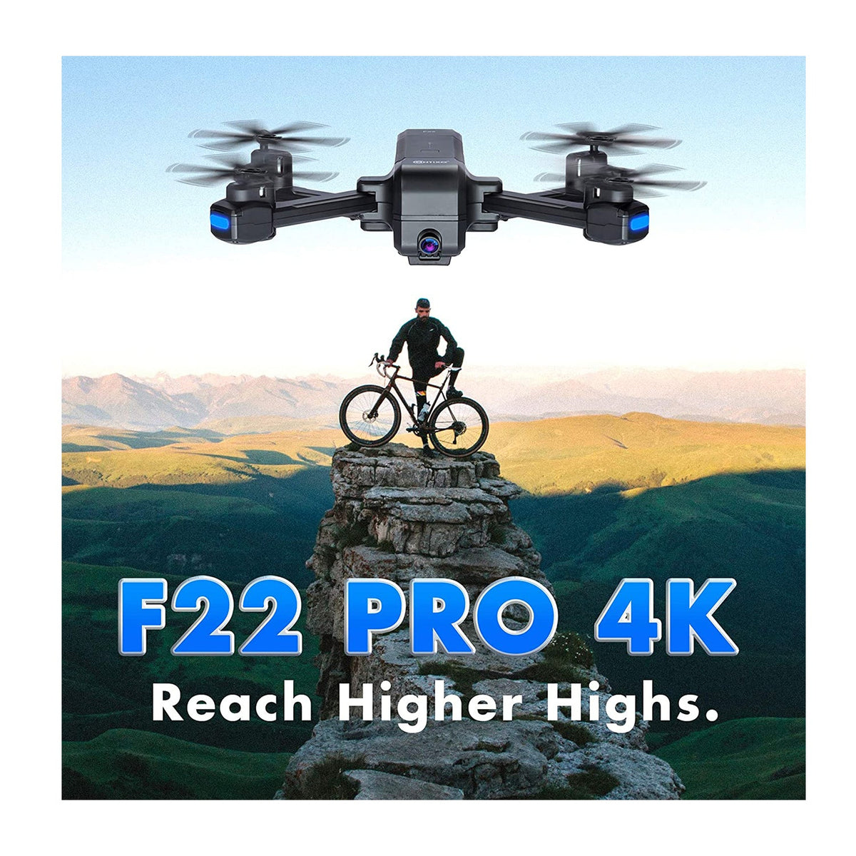 Contixo F22 GPS Drone - 1080P Camera, Foldable, Follow Me, 18-Min