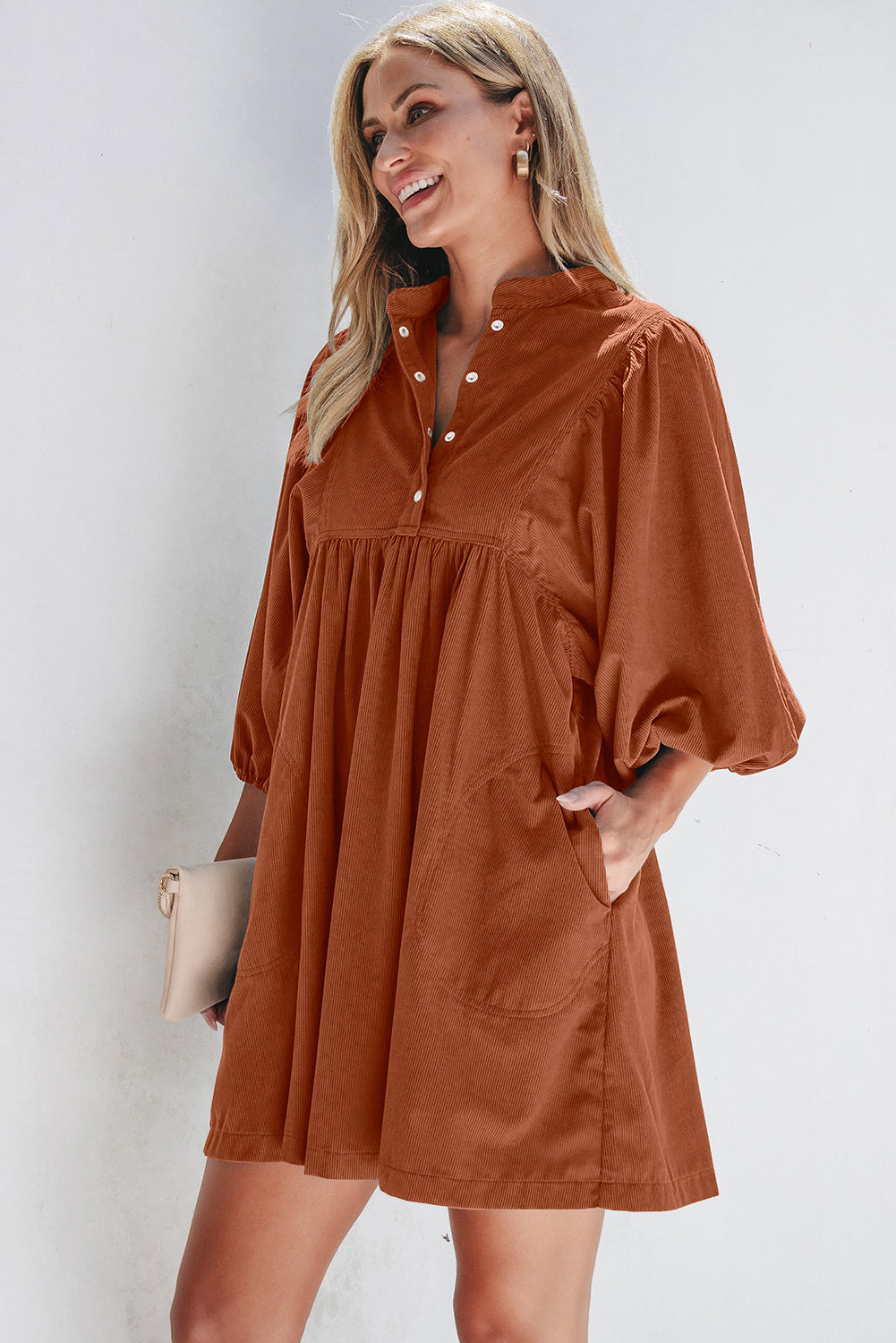 Threaded Pear Kaylee Waist Bracelet Sleeve Dress