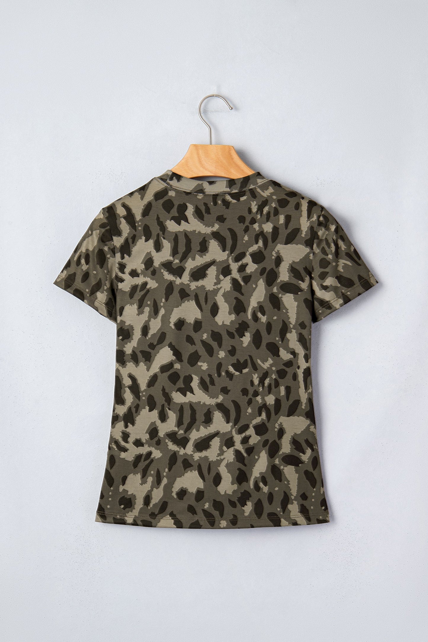 Threaded Pear Annabelle Print Mock Slim Tee