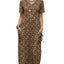 Brown Tan Floral Print
