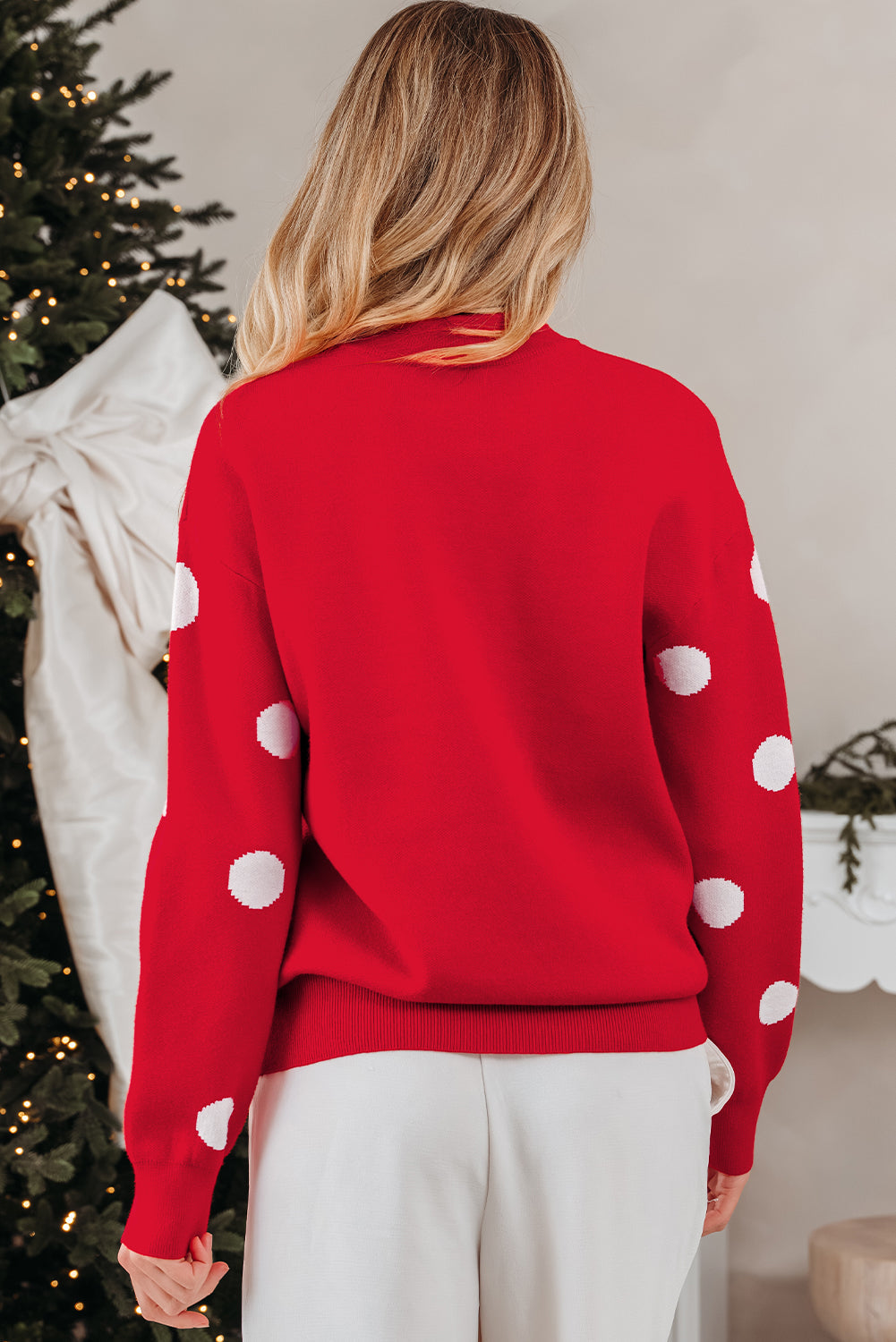 Threaded Pear Tiffany Christmas Holiday Loose Sweater
