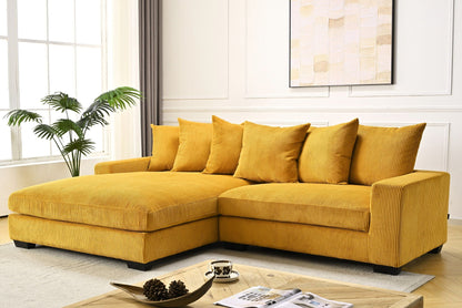 Luxe - Oversized 2 Piece Sectional Couches for Living Room, L Shaped Sofa With Chaise