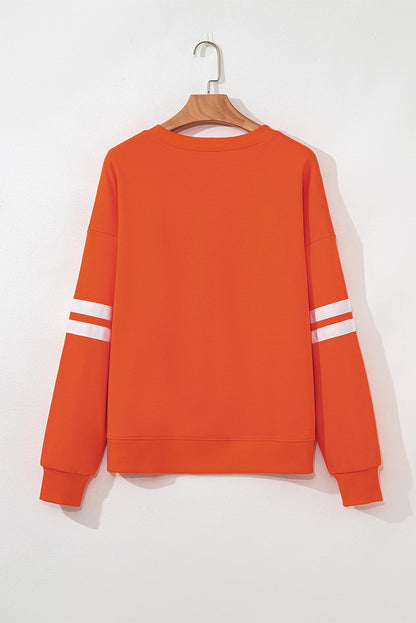 Threaded Pear Taylor Striped Oversized Sweatshirt