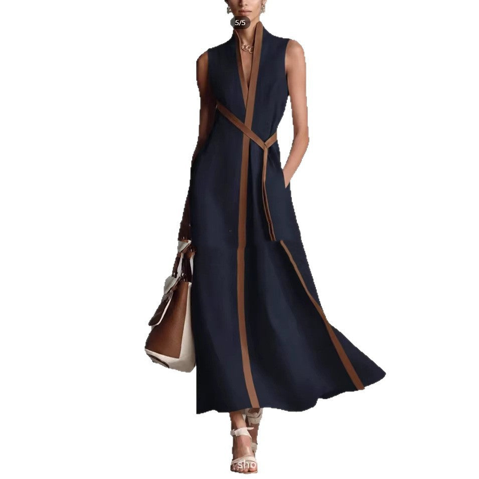 Women’s Patchwork Cardigan & Wide Leg Pants Two Piece Set