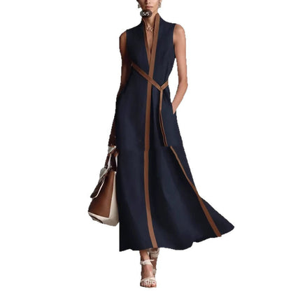 Women’s Patchwork Cardigan & Wide Leg Pants Two Piece Set