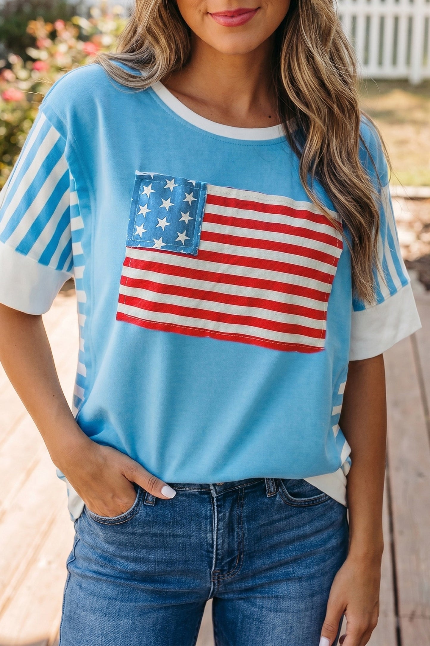 Threaded Pear Zoe July 4th T Shirt