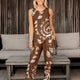 Brown and White