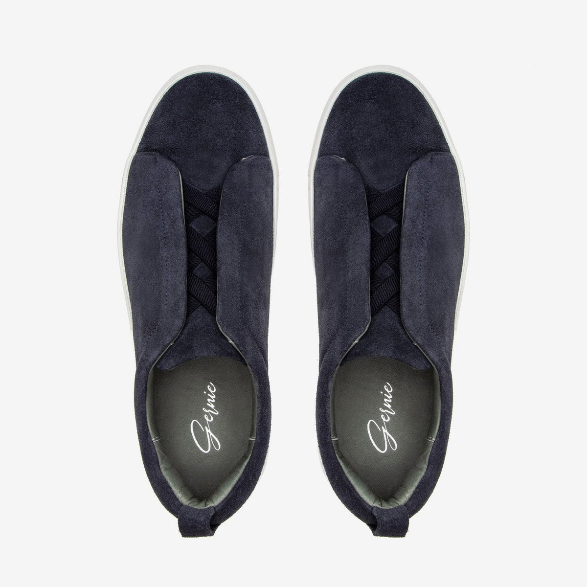 Navy Suede-