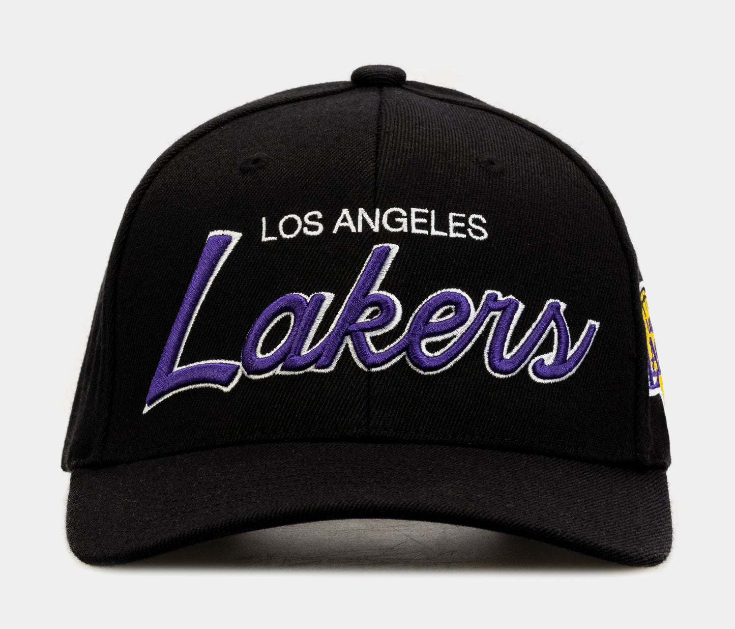 Men's Mitchell & Ness NBA Team Script 2.0 Stretch Snapback Lakers - Black