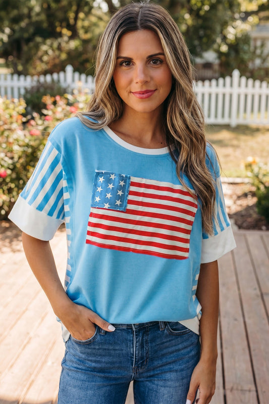 Threaded Pear Zoe July 4th T Shirt