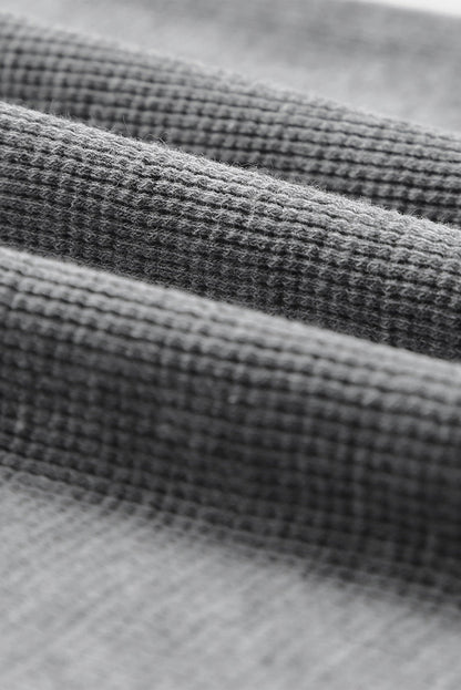 Threaded Pear Harper Waffle Knit Henley Top