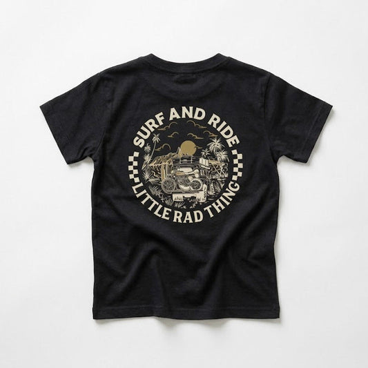 Surf N Ride Tee - Coal