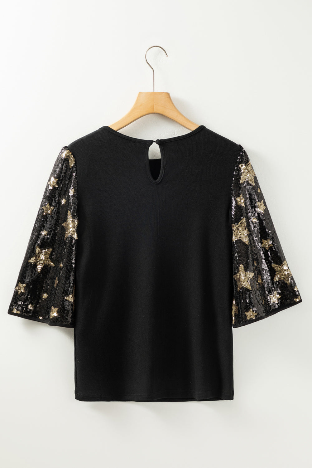 Threaded Pear Lara Splicing Half Sleeve Top