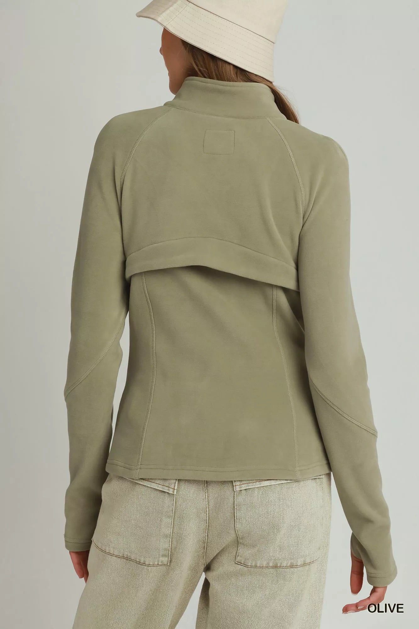 Umgee Soft Fleece Full Zip Jacket With Pockets